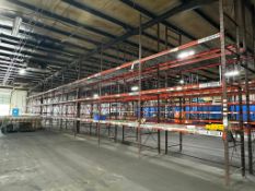 HEAVY DUTY INDUSTRIAL PALLET RACKING SYSTEM - CONTENTS NOT INCLUDED