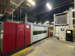 2015 MITSUBISHI ML3015EX-F40 4000W 5' X 10' FIBER LASER W/ TOWER AUTOMATION AND DUST COLLECTOR