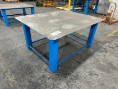 HEAVY DUTY STEEL WORK TABLE