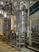 2016 FELDMEIER 600 GALLON 316L STAINLESS STEEL JACKETED MIXING TANK