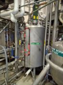 TIGER STEEL APPROX. 600-GALLON STAINLESS STEEL JACKETED MIXING TANK WITH SPX FLOW AGITATOR