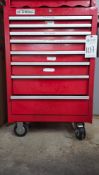 U.S. GENERAL TOOL CABINET W/ MACHINING & CUTTING TOOLING COLLECTION