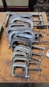 COLLECTION OF WILTON C-CLAMPS IN VARIOUS SIZES
