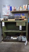 GREEN METAL WORK STORAGE CABINET
