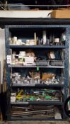 STORAGE RACK WITH ASSORTED BARSTOCK