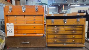 (2) WINDSOR DESIGN 8-DRAWER WOOD TOOL CHEST WITH TOOLING & ACCESSORIES