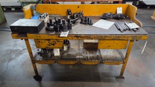 YELLOW METAL WORKSHOP TABLE