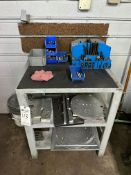 HEAVY DUTY STEEL TABLE WITH CLAMPING KITS & CONTENTS