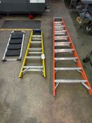 ASSORTED LADDERS AND STEP STOOL
