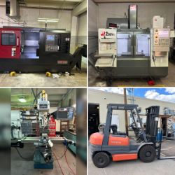 CNC Machinery from Complete Colorado Springs Machine Shop Closure