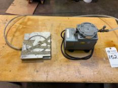 GAST DOA-V192-AA VACUUM PUMP WITH VACUUM CHUCK PLATE