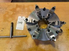 BISON SET-TRU 12" 6-JAW STEEL BODY SCROLL CHUCK