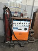 AIRCO 300 AC/DC SQUARE WAVE TIG WELDER WITH BERNARD 3500SS WATER COOLER & VALMONT INERT GAS CONTROL
