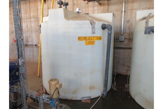 [Lot] of (2) RO Reject & Cooling Tower Make-up Tanks, 2500 gal with ...