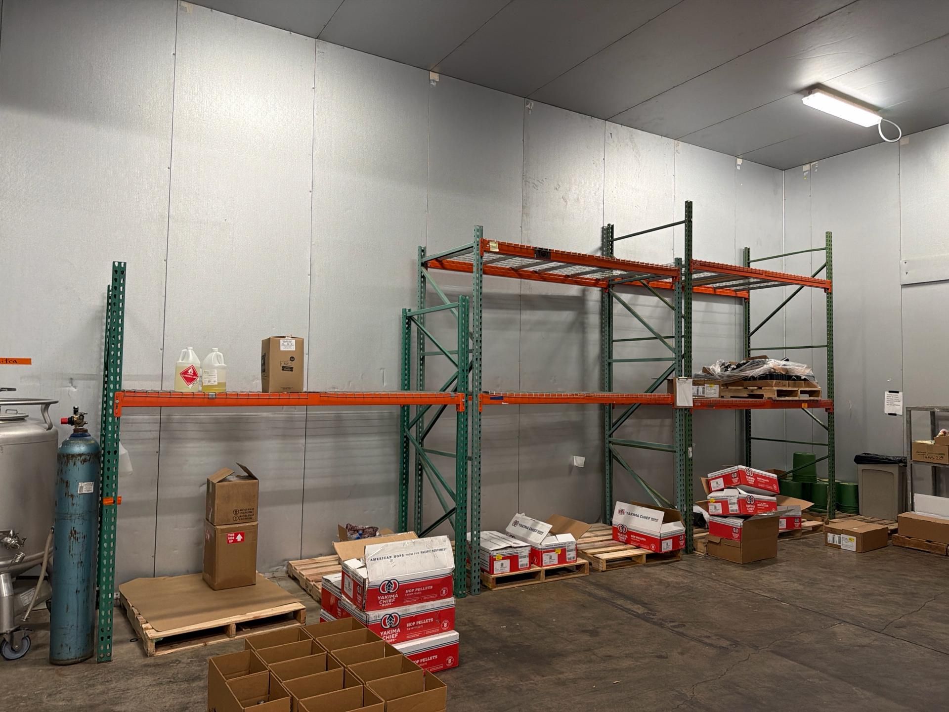 [LOT] of Pallet Racking, 3-section, 8', 10' and 12' uprights x 8' cross ...
