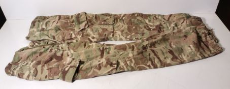 Various types of ex-military camo clothing - may include accessories - 195kg
