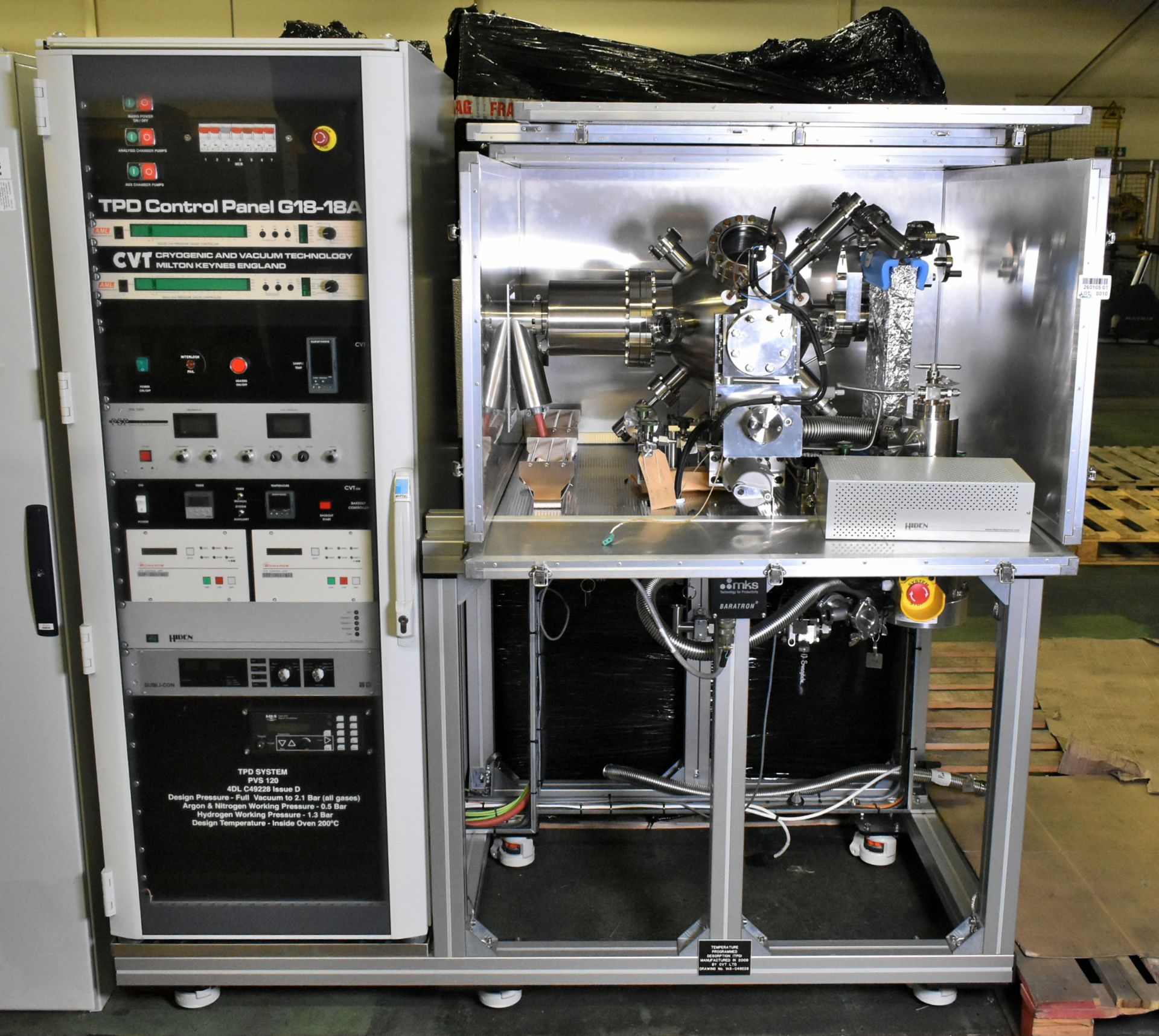 CVT ltd Temperature Programmed Desorption unit - manufactured in 2009 - full details in the desc. - Image 2 of 68