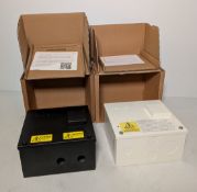 2x Matt:e SP-EVCP-R single phase EV voltage monitoring and protection unit - W 180 x D 100 x H 170mm