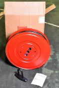 Noha fixed manual wall mountable hose reel with 25mm hose - reel diameter: 600mm