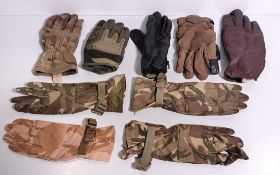 100x British Forces unpaired gloves - mixed styles - mixed sizes