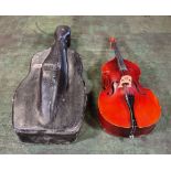 Roderich Paesold S90P 4 string double bass with felt lined hard plastic case