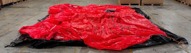 MFC Inflatable shelter - 110V connection - approximately L 5m x W 3.5m - see desc.