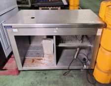 Victor CARIB20.12 Caribbean stainless steel plain top ambient food unit - L 1205 x D 700 x H 890mm