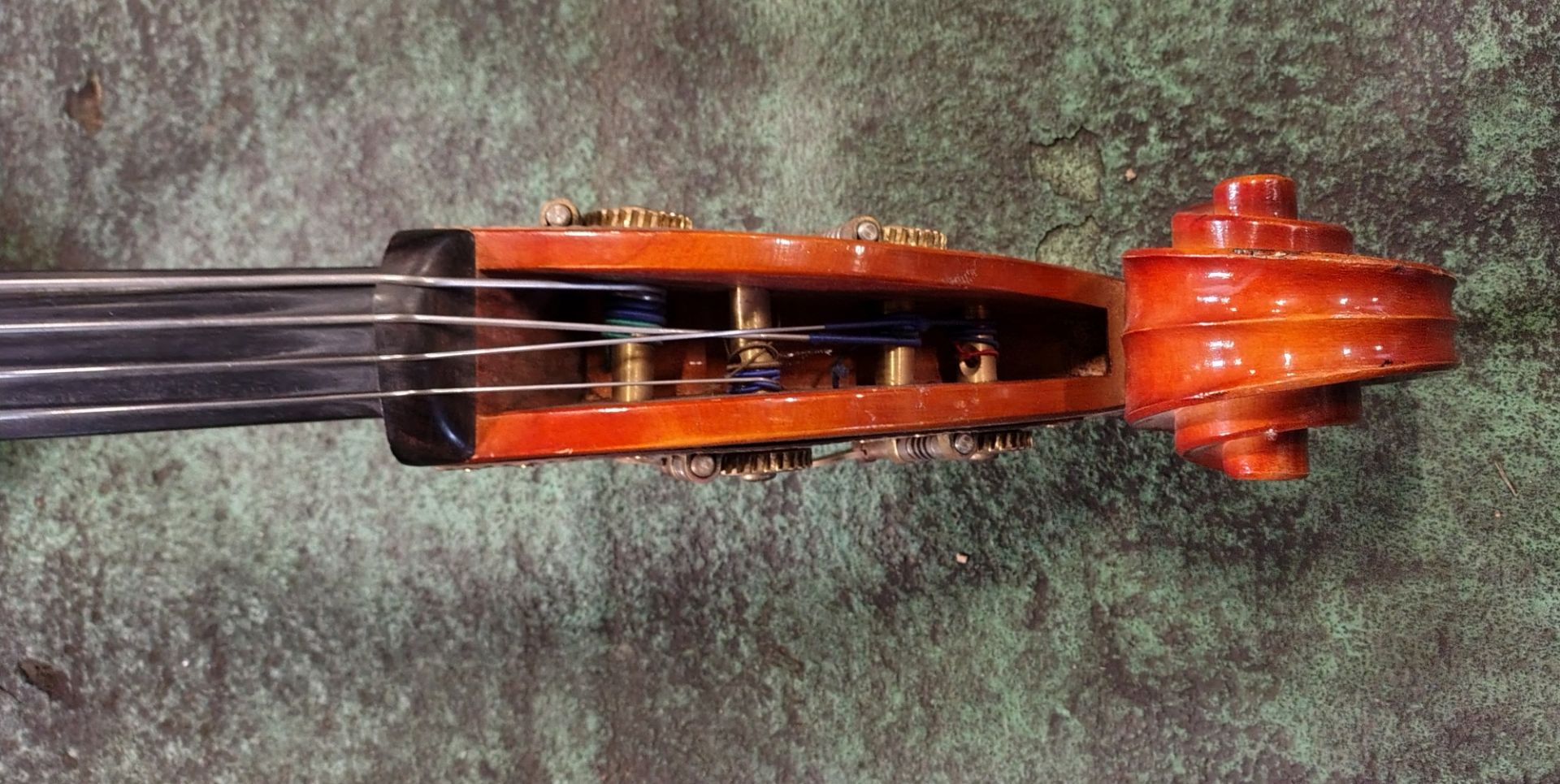 Roderich Paesold S90P 4 string double bass with felt lined hard plastic case - Image 6 of 14