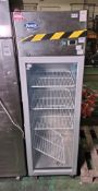 Atosa YCF9401 upright commercial single door display fridge - W 600 x D 770 x H 1950mm