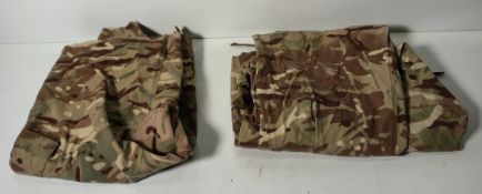 Various types of ex-military camo clothing - may include accessories - 202kg – may require repair