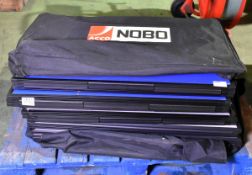 7x three felt panel angled display boards - mixed sizes