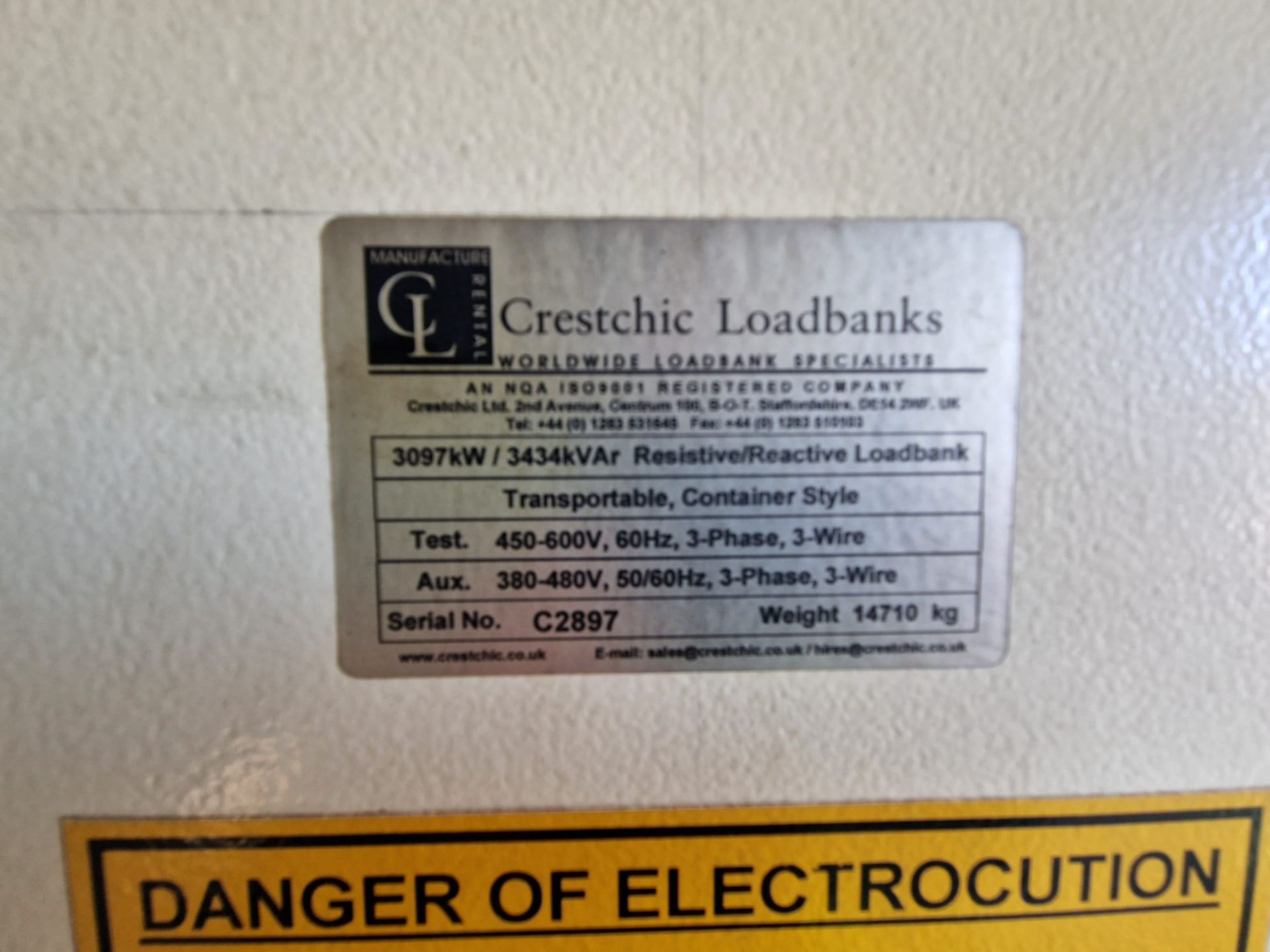 Crestchic Loadbanks 3097kW reactive load bank & twin axle trailer - full details in the desc. - Image 28 of 37