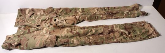 Various types of ex-military camo clothing - may include accessories - 207kg