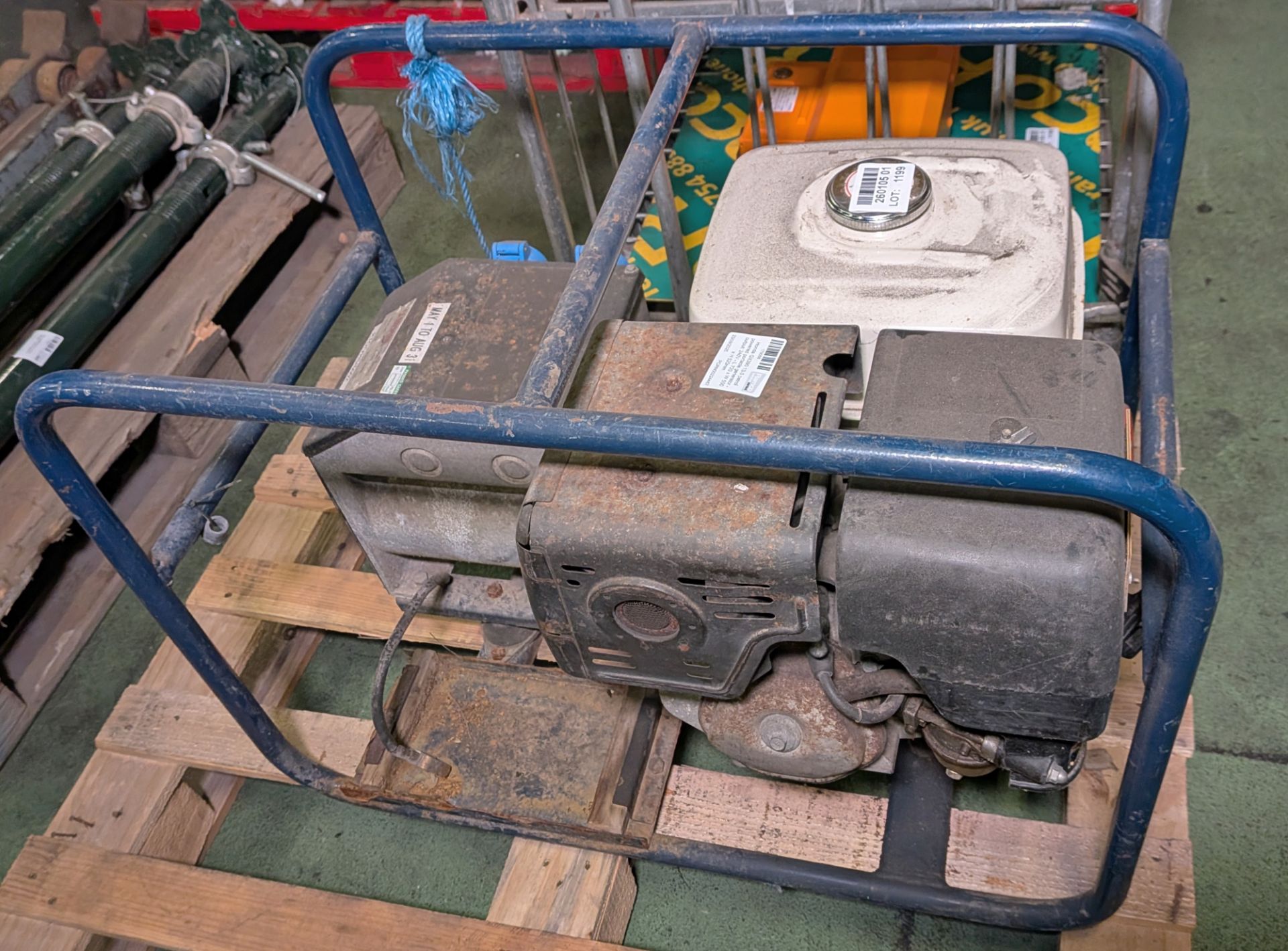 Honda GX390 13.0 petrol powered portable generator - output: 240V - L 720 x W 500 x H 520mm - Image 2 of 7