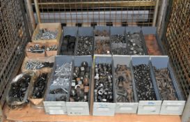 Workshop hardware and consumables - bolts, nuts, washers, and studs - mixed sizes