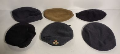 78x British Forces berets - mixed types - mixed sizes