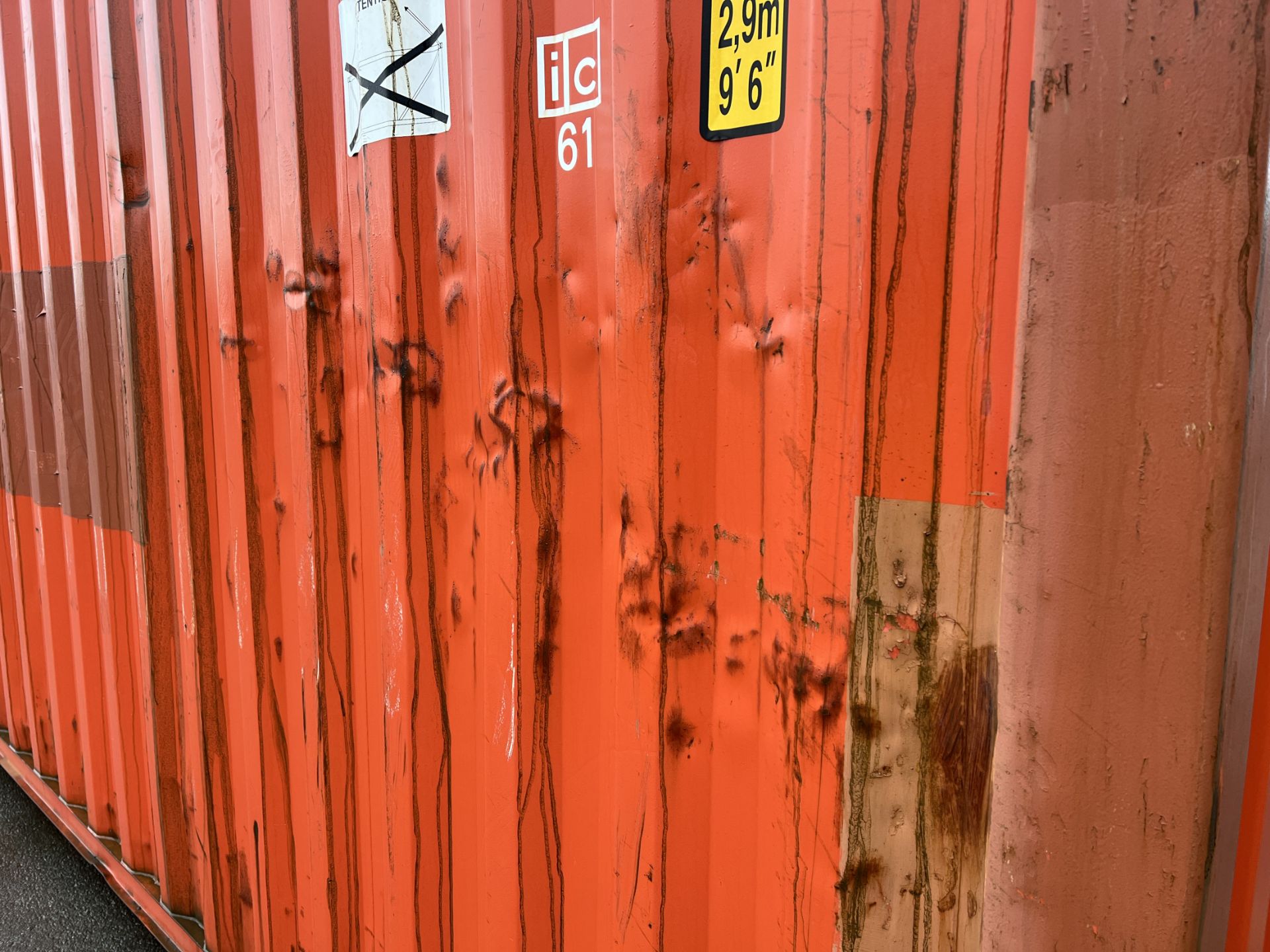 40ft open top storage and transport container - L 40ft x W 8ft x H 9.5ft - Image 6 of 10