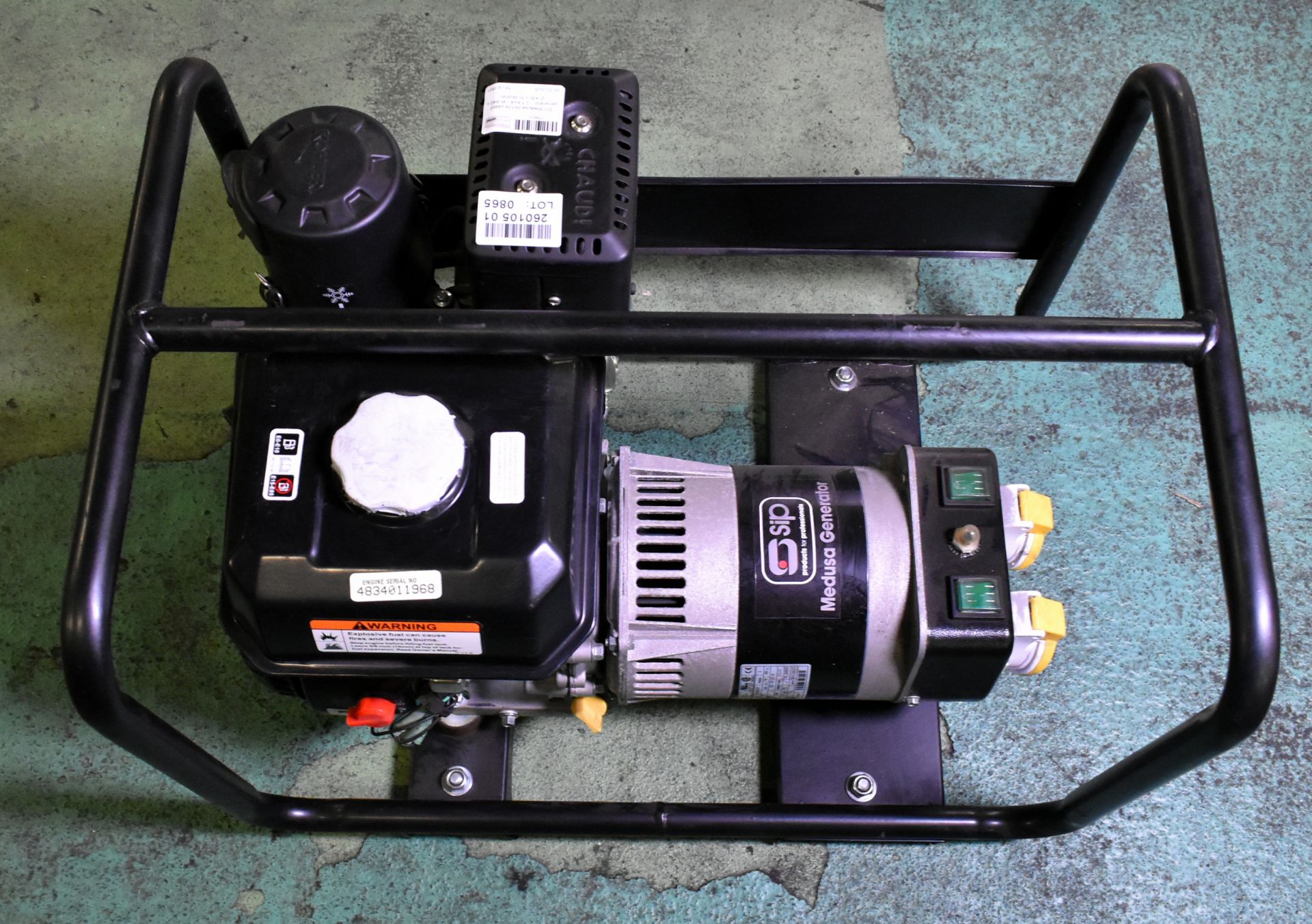 SIP Medusa 04534 petrol generator with user guide - 2.5 kVA - W 640 x D 430 x H 460mm - Image 5 of 6