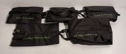 50x British Forces Mixed carry bags, STV, CBRN & ration - mixed sizes