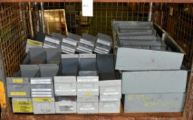 36x metal storage trays - 3 different sizes