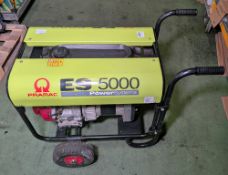 Pramac ES5000 PowerSystems portable generator with Honda GX270 petrol motor - output: 110V and 240V