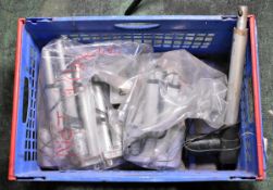 Collection of actuators with motor, brackets and accessories