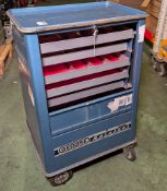 Gedore adjacent 2000 portable tool trolley - L 630 x W 540 x H 920mm