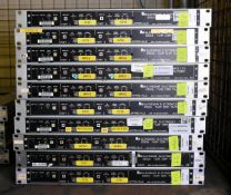 10x Glensound Electronics GSGC6 twin ISDN TA/codecs - W 480 x D 280 x H 45mm