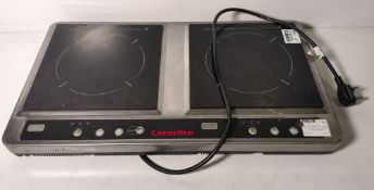 Caterlite CN203 dual counter top induction cooker - W 650 x D 370 x H 70mm
