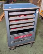 Gedore adjacent 2000 portable tool trolley - L 630 x W 540 x H 920mm