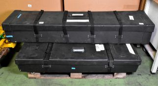 The Screen Works 20x11 front and rear folding screen kit in 3x cases