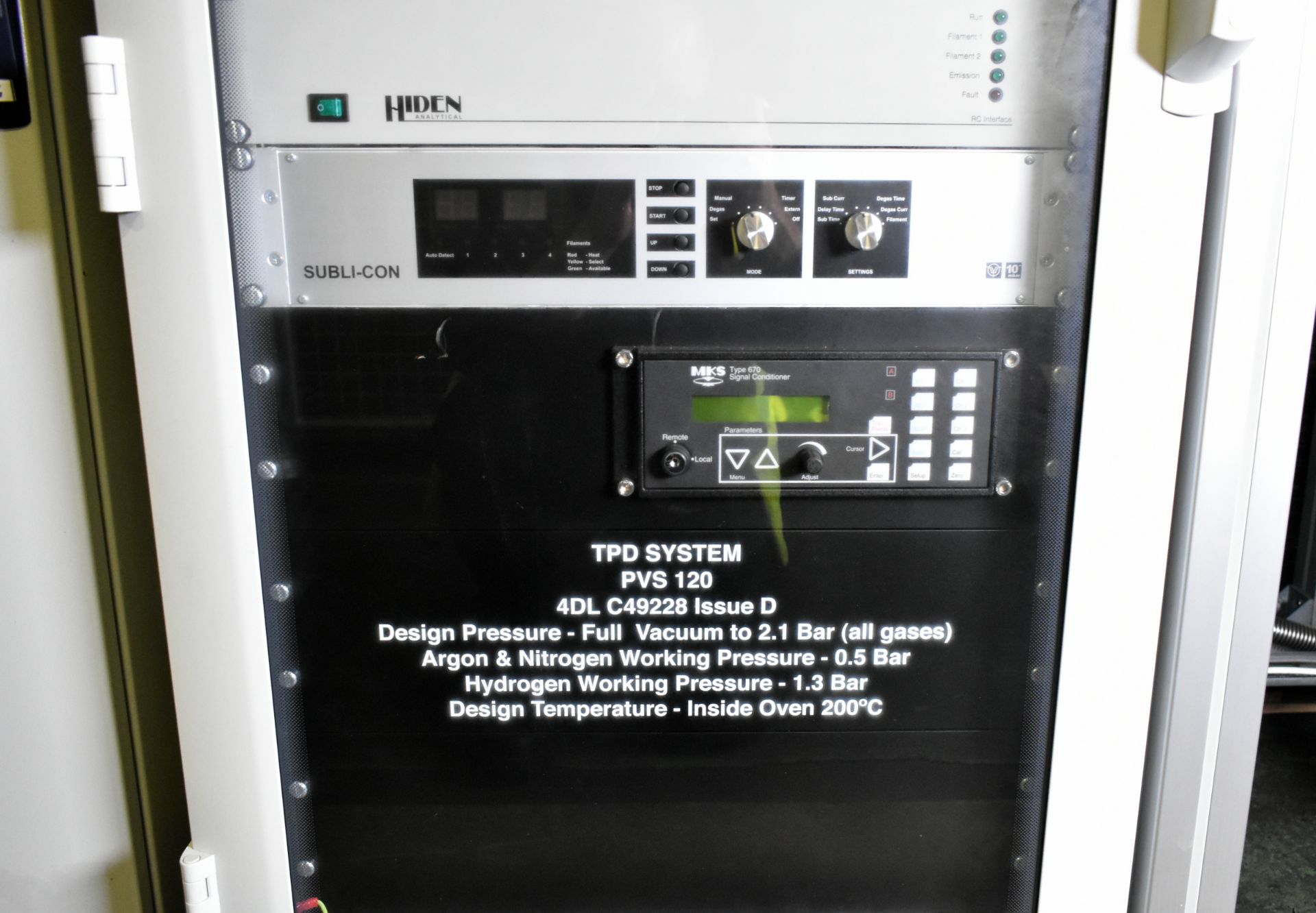 CVT ltd Temperature Programmed Desorption unit - manufactured in 2009 - full details in the desc. - Image 11 of 68