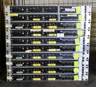10x Glensound Electronics GSGC6 twin ISDN TA/codecs - W 480 x D 280 x H 45mm