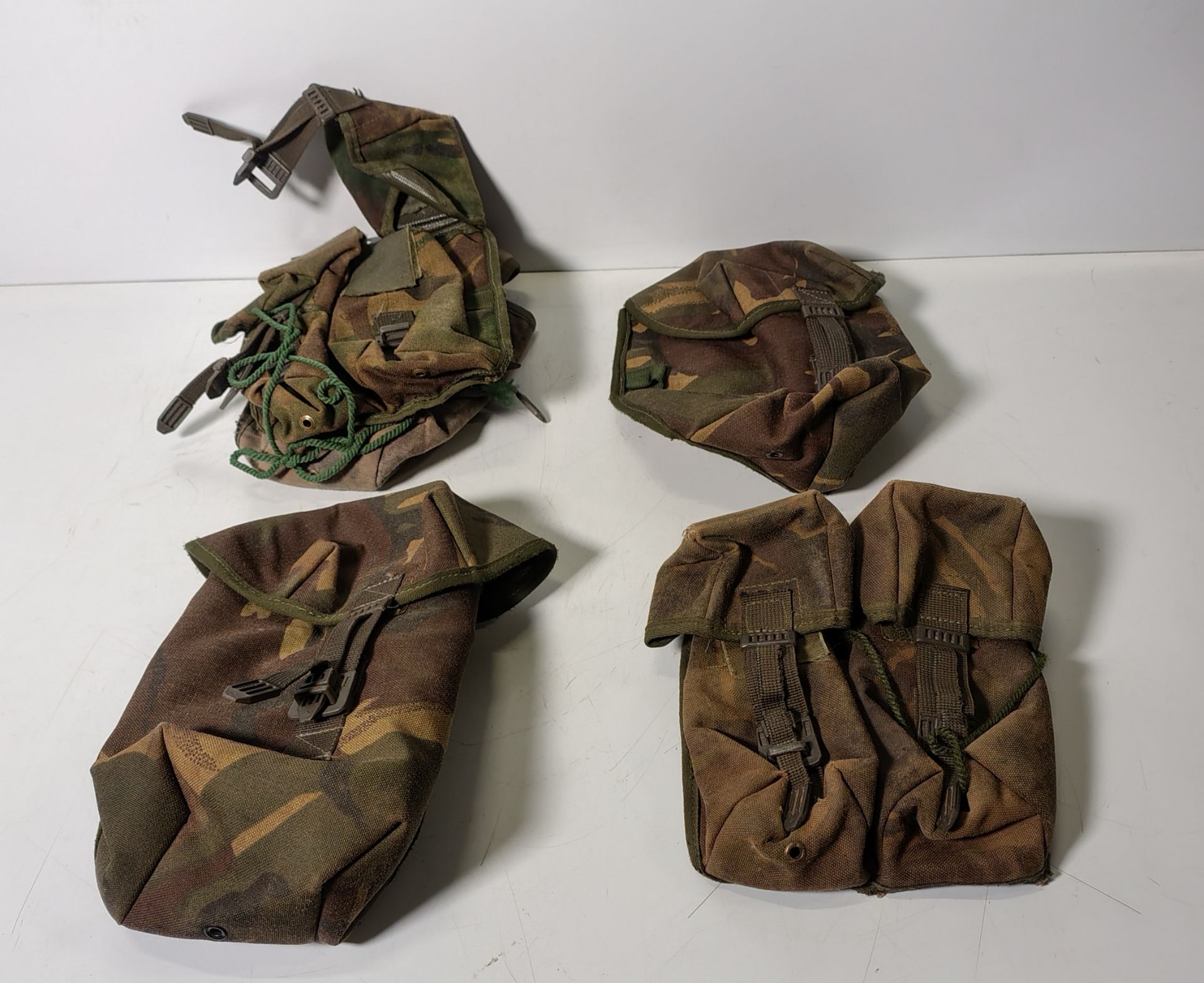 Various types of ex-military DPM accessories - 150kg – may require repair/be incomplete